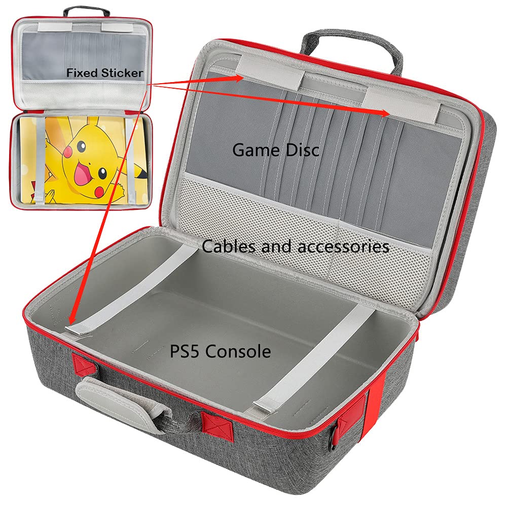 ASNOMY PS5 Carrying Case for Playstation 5 Console & Accessories - Travel Storage Bag with Padded Protection | Perfect for Gaming Travel, Home Storage & Outdoor Transport
