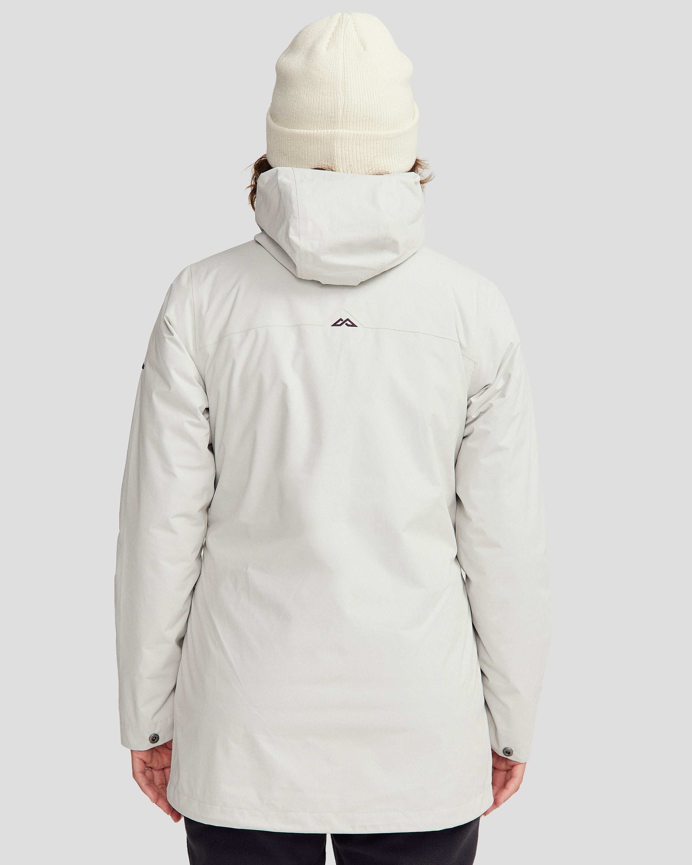 Women's Benmore 5-in-1 Convertible Jacket V2 - Waterproof Windproof Lightweight Packable Hooded Coat for Hiking, Camping & Outdoor Adventures (Shroom/Orbit Color)