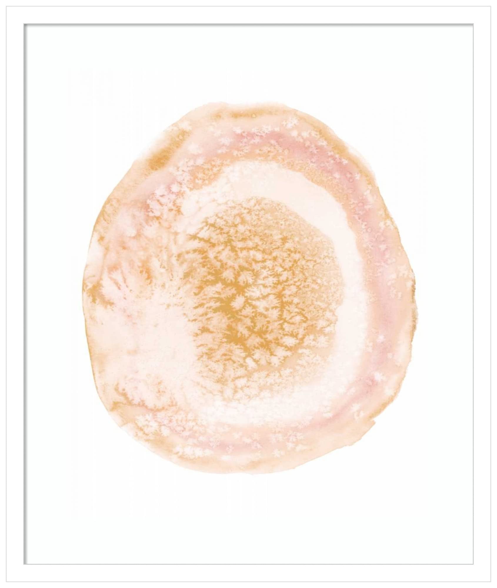 Amanti Art Framed Wall Art Print 25x21 - Custom Radiant Geode IV by Naomi McCavitt | Abstract Modern Contemporary Decor | Medium Poster Painting for Living Room, Bedroom, Bathroom | Perfect for Home Office & Gallery Wall Display