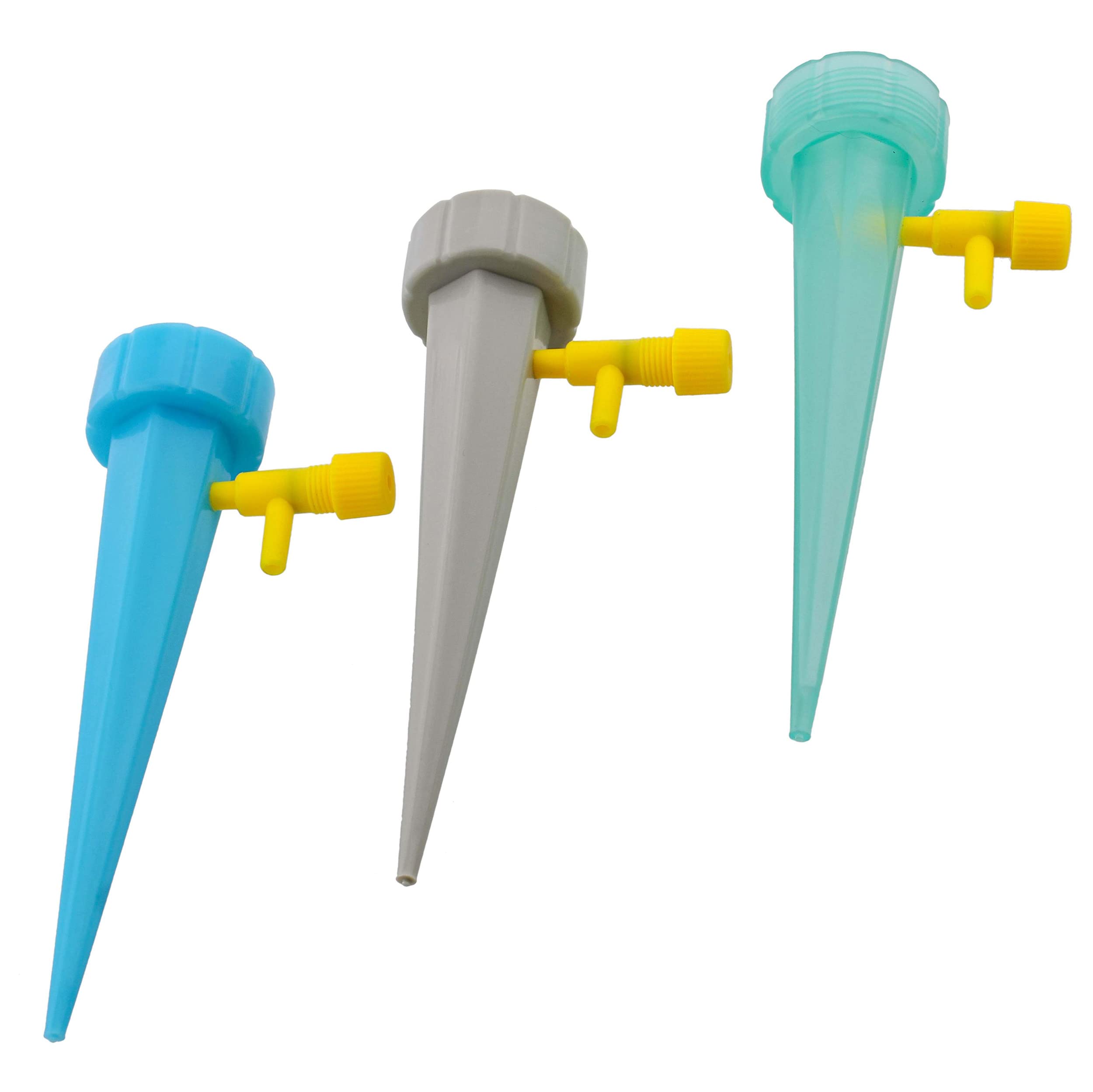7Penn Automatic Plant Waterer Stakes - 12 Pack Adjustable Self Watering Sticks with Dropper for Evian Water Bottles | Perfect for Indoor Plants, Vacation Care & Garden Irrigation
