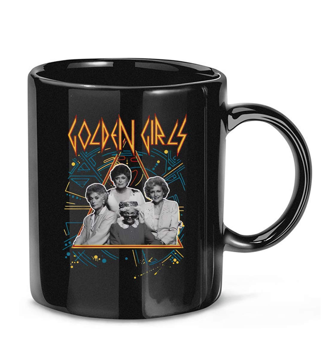 Def Leppard & Golden Girls Themed Coffee Mug - 11oz Ceramic Tea Cup for Women & Men - Perfect Gift for Music & TV Show Fans - Great for Home, Office & Gifting