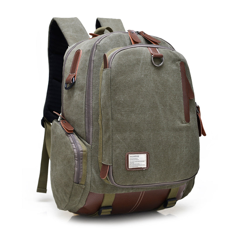 Durable Canvas Laptop Backpack for 16 Inch Laptops - Waterproof Travel Backpack with USB Charging Port | Perfect for College, Business Trips & Commuting