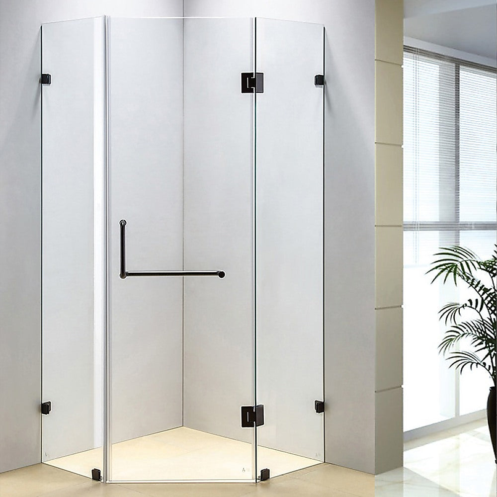 10mm Frameless Glass Shower Screen 1000x1000mm - Modern Bathroom Enclosure by Della Francesca | Perfect for Walk-in Showers, Wet Rooms & Spa Bathrooms
