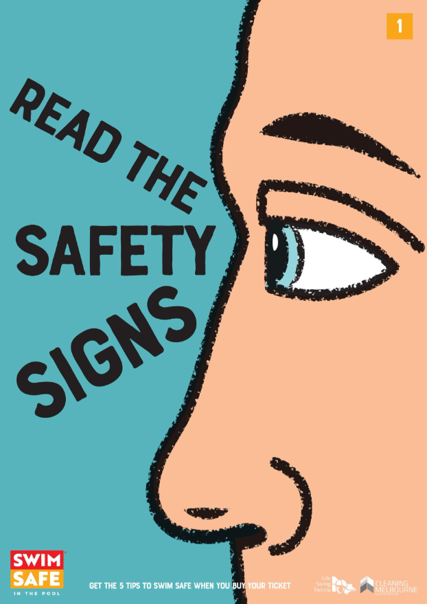 SwimSafe Hallway Safety Tips Posters - Set of 15 A2 Size Educational Posters for Pool Areas, Schools & Public Spaces