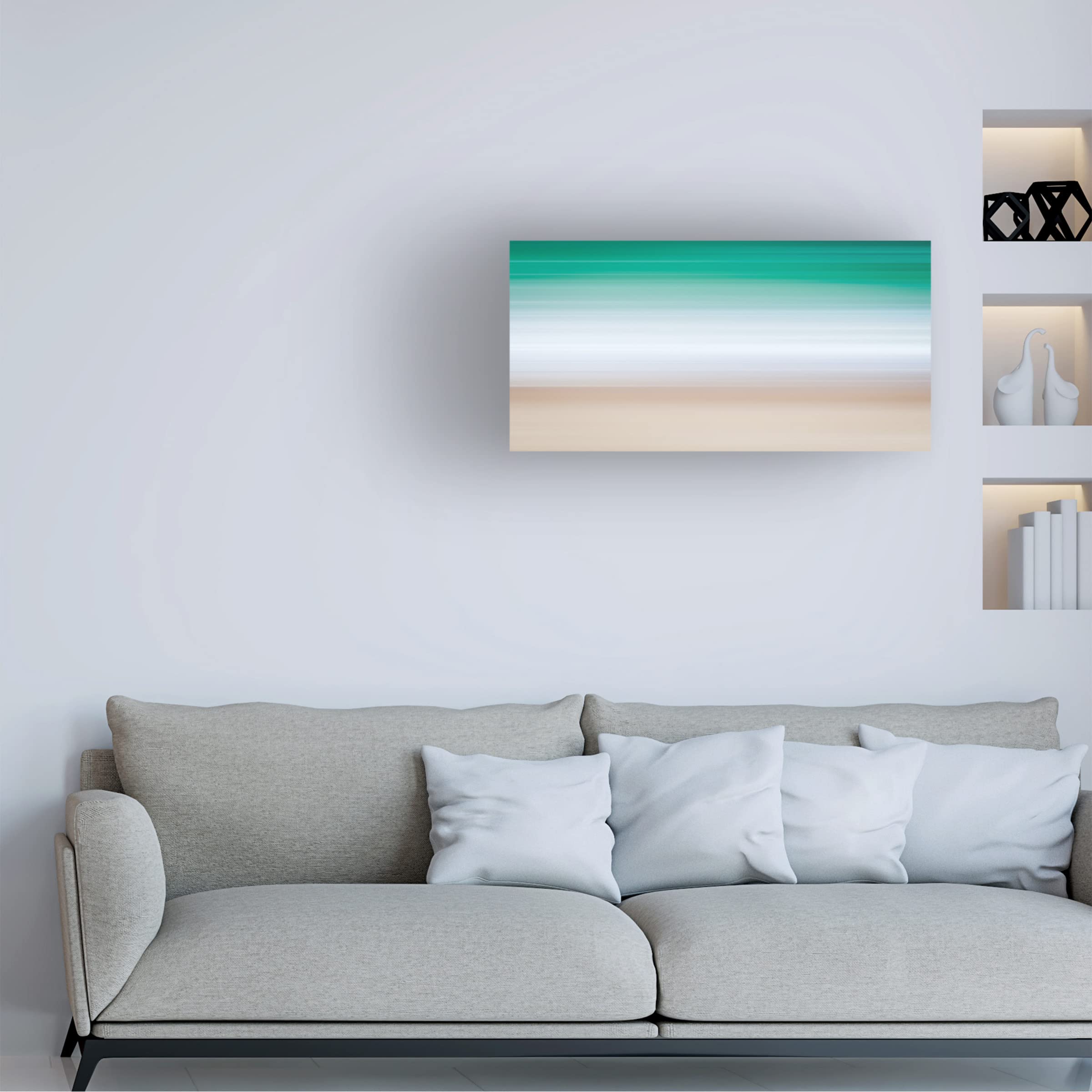 Trademark Fine Art 'Seaside Abstractions 12' by Beata Czyżowska - Stunning Abstract Ocean Canvas Wall Art for Living Room, Bedroom & Office Decor