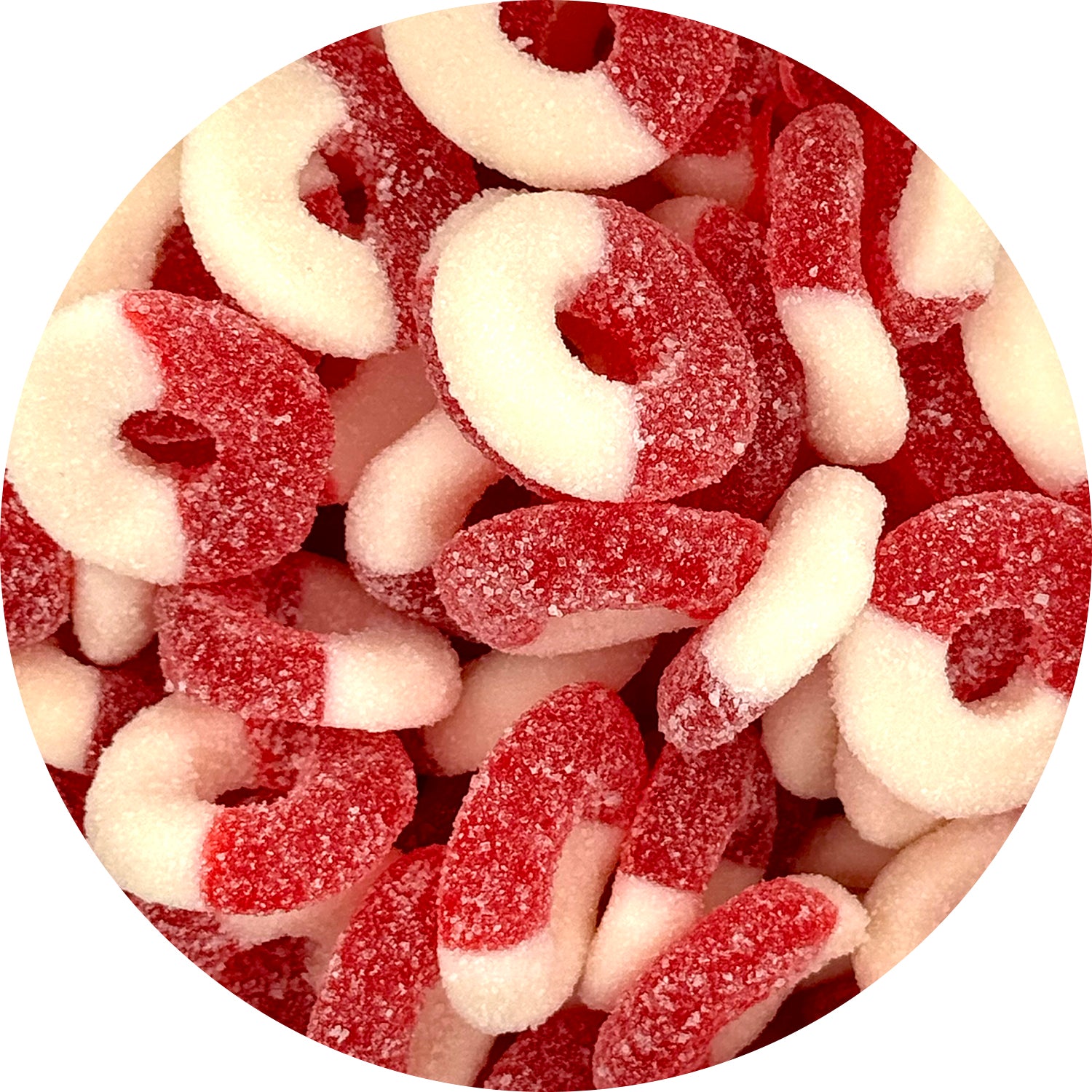 Jovy Gummy Cherry Rings - 5lb Bulk Candy Bag for Parties, Halloween, Movie Nights & Snacking
