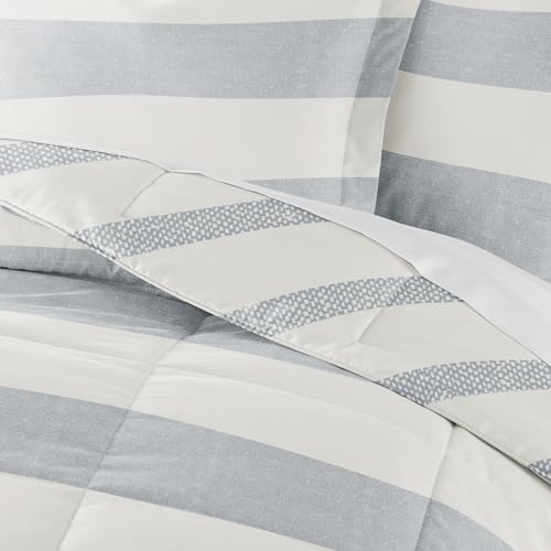 Distressed Stripe Light Blue