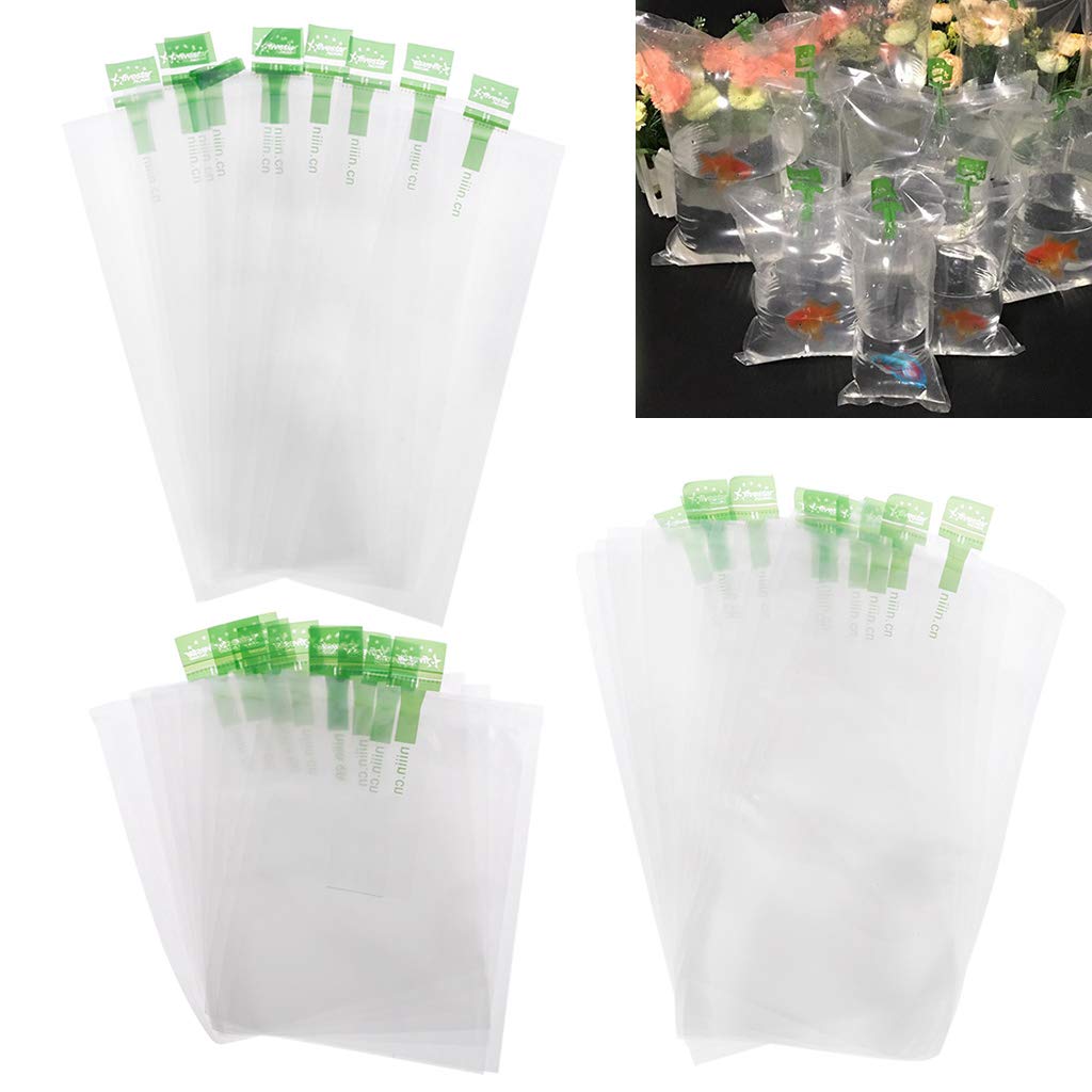 Youngy 10-Pack Long-Lasting Aquarium Fish & Shrimp Transport Bags - Breathable Safe Oxygen Breather Bags for Pet Fish, Shrimp, and Aquatic Life - Perfect for Shipping, Moving, or Temporary Holding Tanks