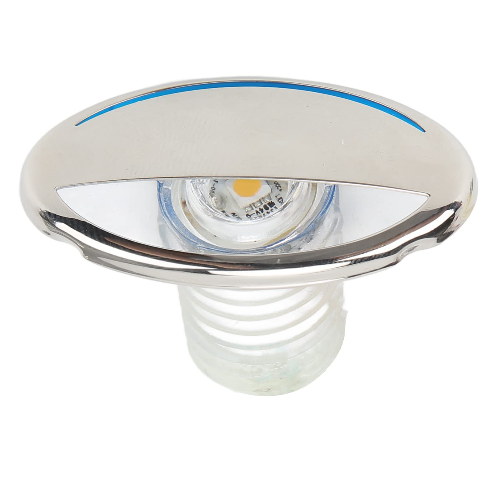 12V Waterproof LED Step Light - IP66 Rustproof Warm White Flush Mount Stair Lamp for Boats, Yachts, RVs & Buses - Perfect for Marine, Camping & Nighttime Safety Lighting