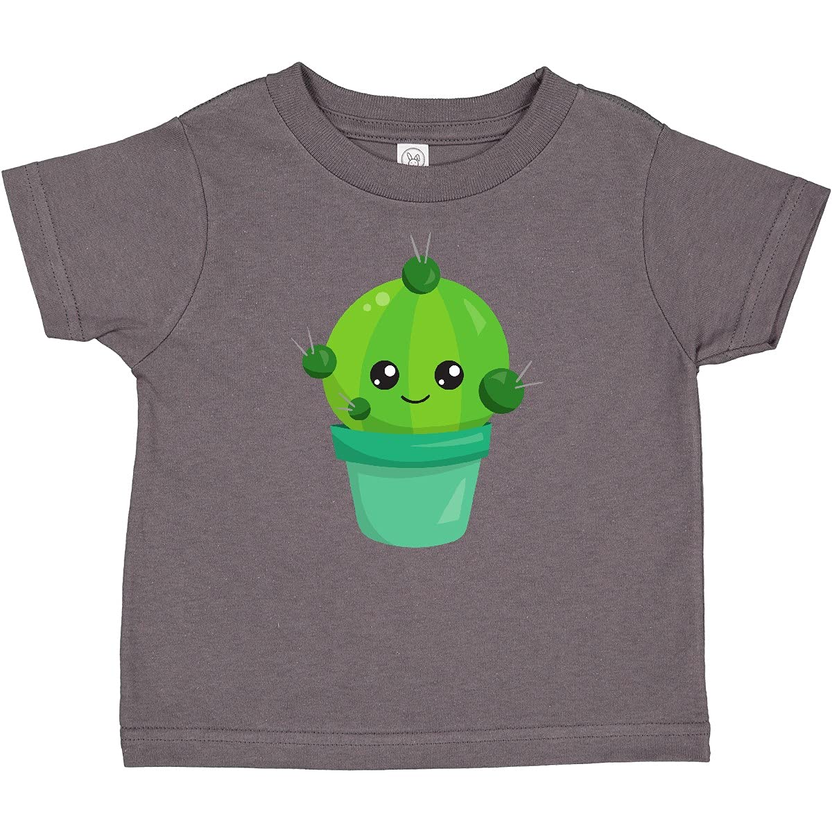 Inktastic Cute Kawaii Green Cactus Pot Baby T-Shirt - Soft Cotton Tee for Toddlers & Kids - Perfect for Playdates, School & Family Outings