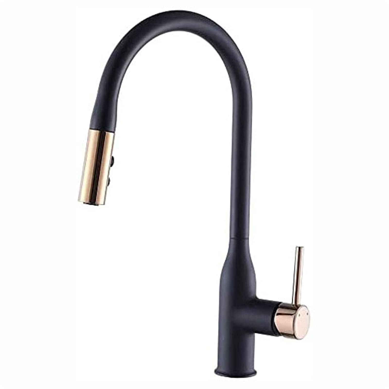 CHLDDHC One-Hand Stainless Steel Kitchen Sink Faucet with Pull-Out Sprayer, 360° Rotation & 2 Spray Modes for Hot/Cold Water - Perfect for Modern Home Cooking and Dishwashing