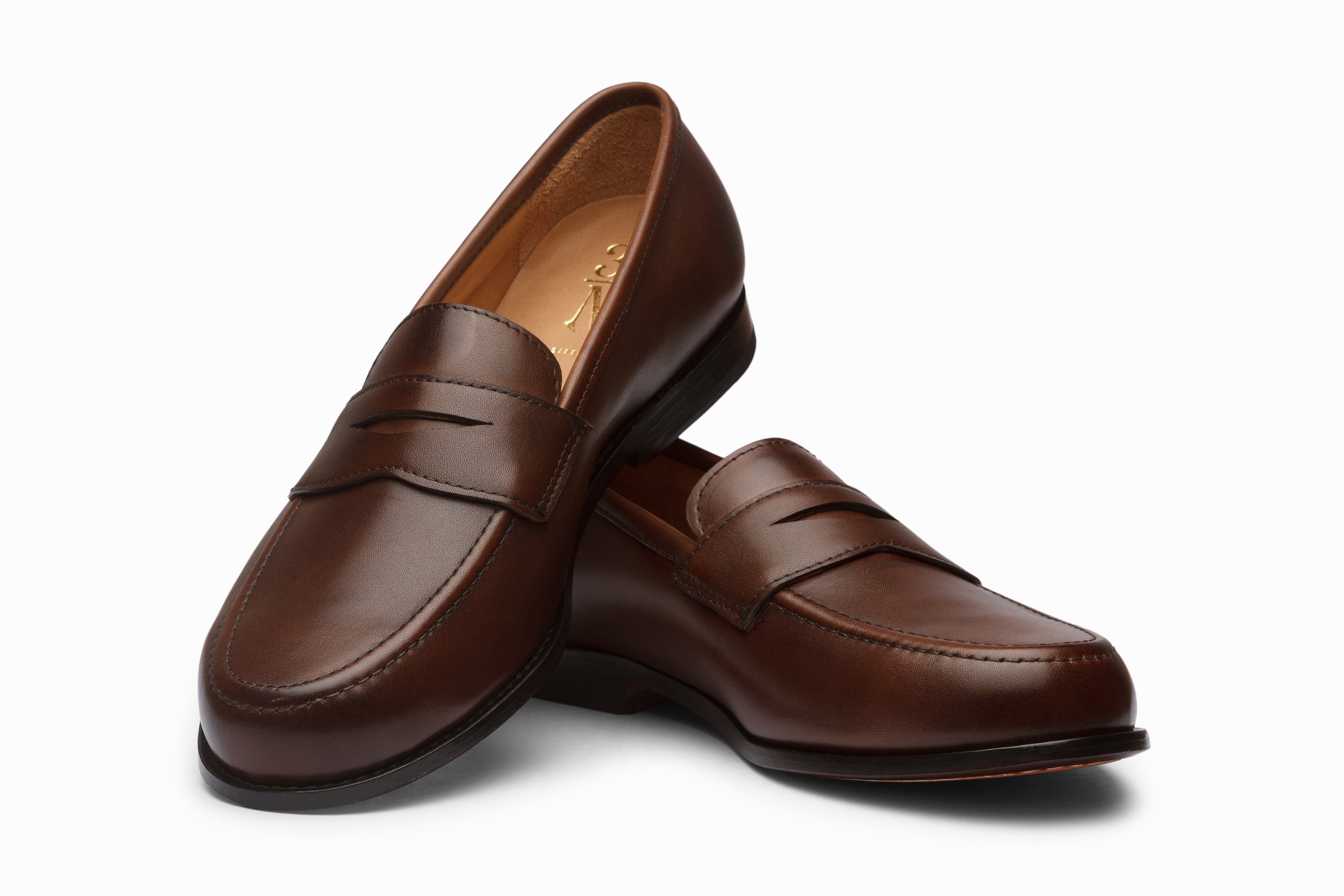 John Penny Loafer Shoes for Men - Genuine Leather Dark Brown Slip-On Dress Shoes | Perfect for Business, Office & Formal Occasions