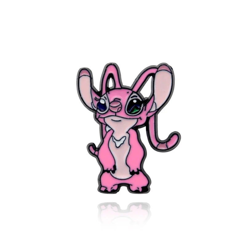 Disney Lilo & Stitch Heart Necklace - Cute Cartoon Jewelry for Women & Girls - Perfect Gift for Disney Fans, Cosplay & Everyday Wear