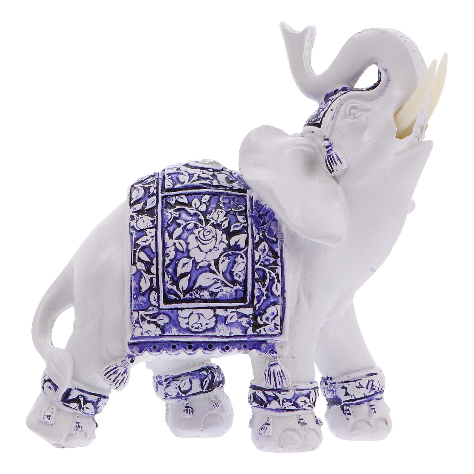 VICASKY 1pc Cute Elephant Figurine Statue - Handcrafted Home Decor for Living Room, Bedroom, Office - Perfect Gift for Elephant Lovers & Feng Shui Decorations