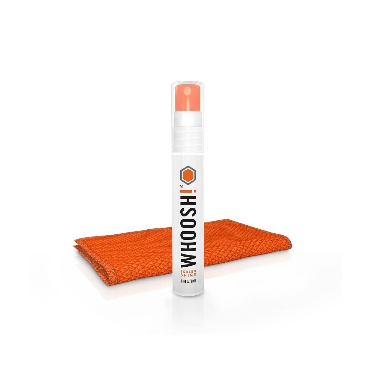 Whoosh Screen Shine Pocket Cleaner - 8ml Portable Screen Cleaning Solution for Phones, Laptops & Glasses - Perfect for Travel, Office & Home Use