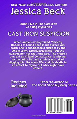 Cast Iron Suspicion: Book 5 in the Cast Iron Cooking Mysteries Series - Cozy Mystery Novel for Cooking Enthusiasts & Book Lovers - Perfect for Relaxing Evenings & Book Club Discussions