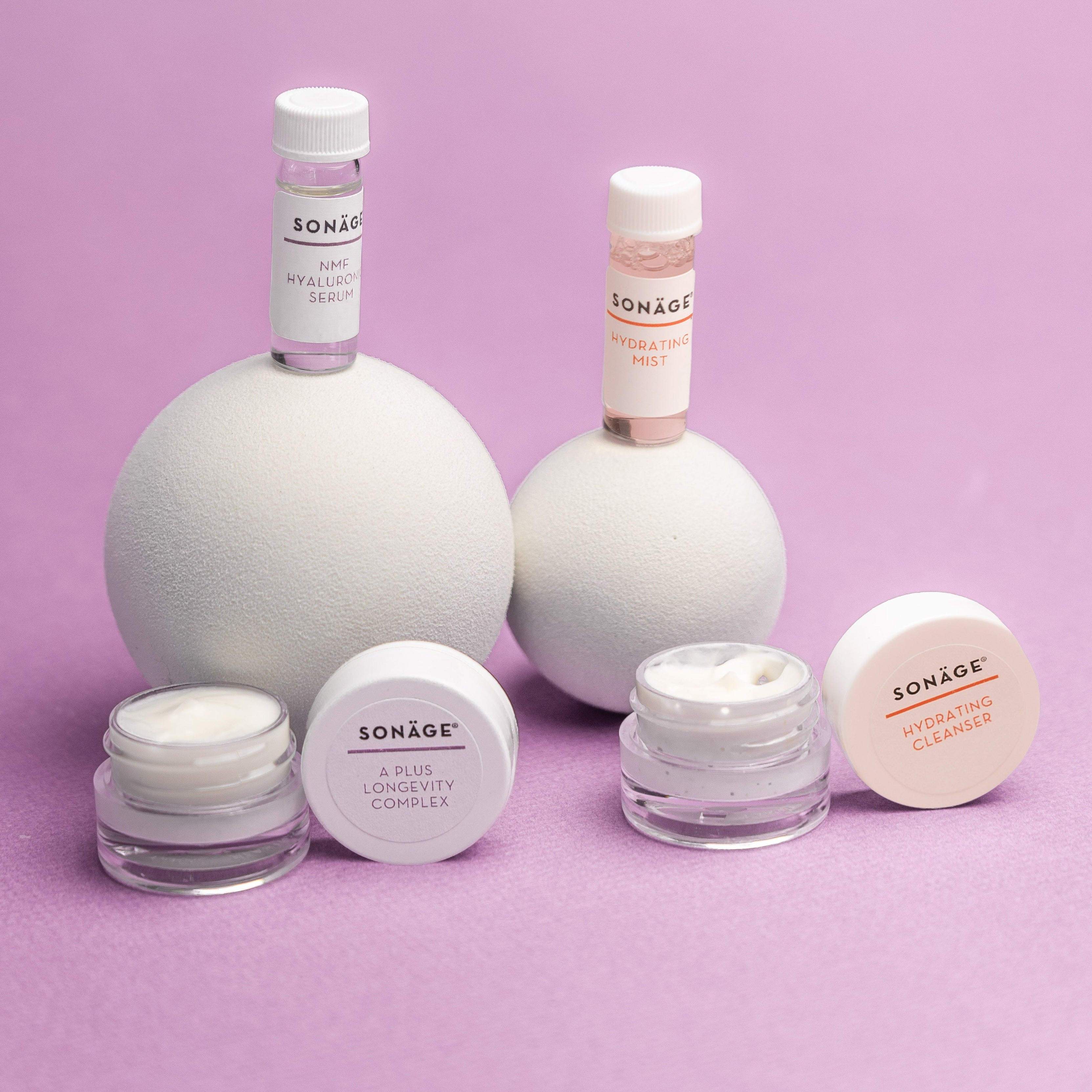 Anti-Aging Skincare Sample Kit - Reduce Wrinkles & Fine Lines - Travel & Trial Size for Face & Neck Care