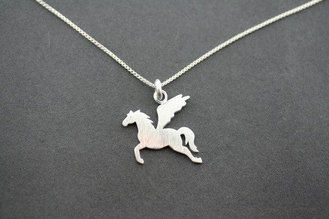 Pegasus Necklace for Women - Sterling Silver Winged Horse Pendant - Perfect for Gifts, Fashion & Mythology Lovers - Elegant Jewelry for Everyday Wear & Special Occasions