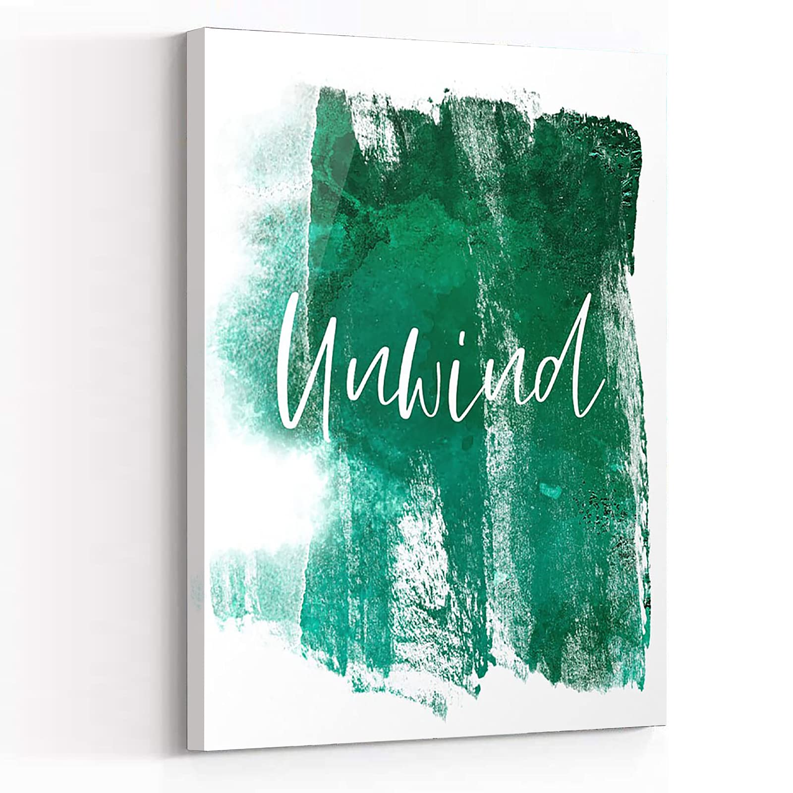 Emerald Green Trio Framed Canvas Wall Art - 16''x24'' Modern Home Decor for Bedroom, Boys Room & Bathroom - Inspirational Quotes & Stylish Prints for Wall Decor