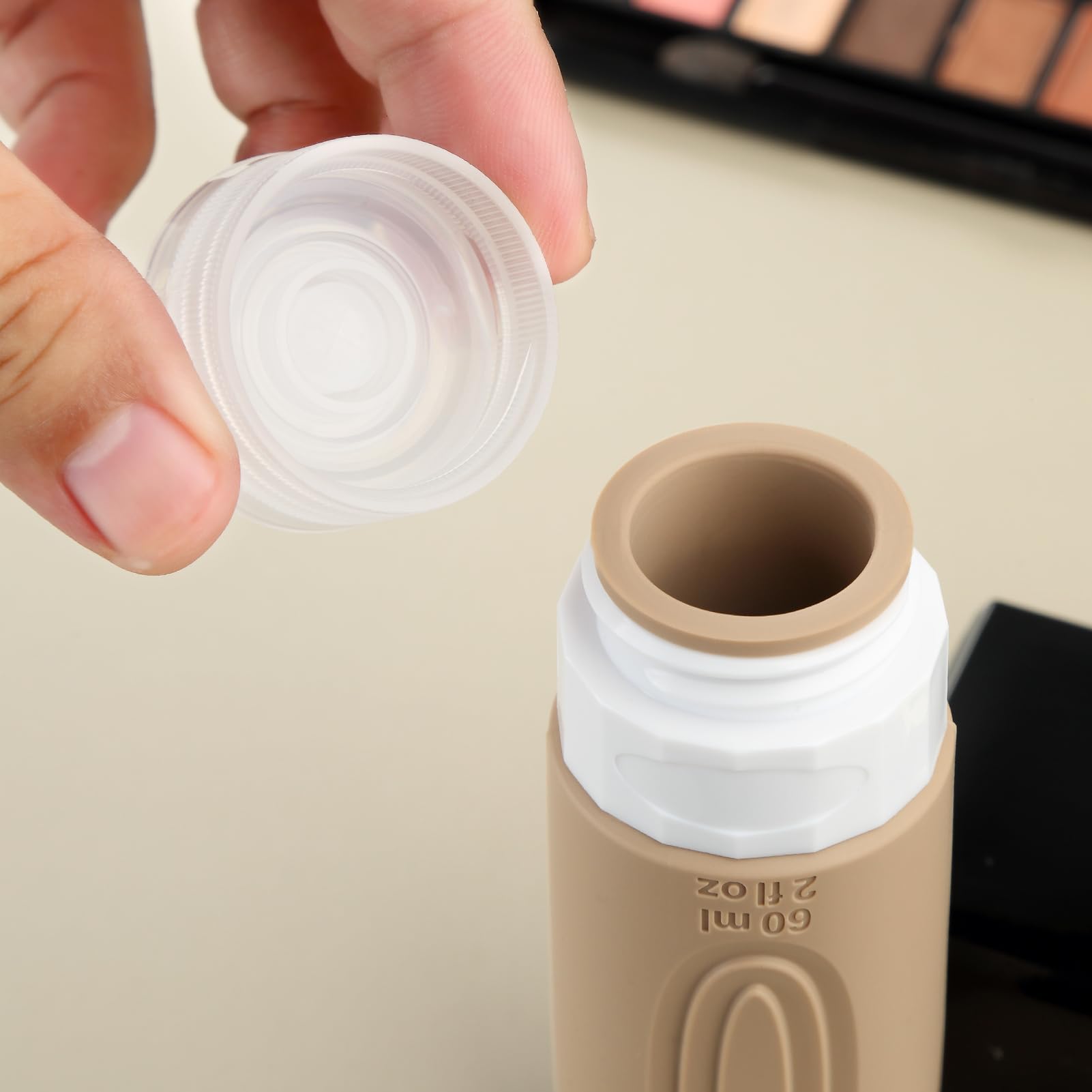TSA Approved 2oz Travel Size Bottles (4 Pack) - BPA Free Leak Proof Toiletry Containers for Shampoo & Liquids | Refillable Travel Accessories with Bonus Toiletry Bag | Perfect for Air Travel, Gym & Vacation Essentials