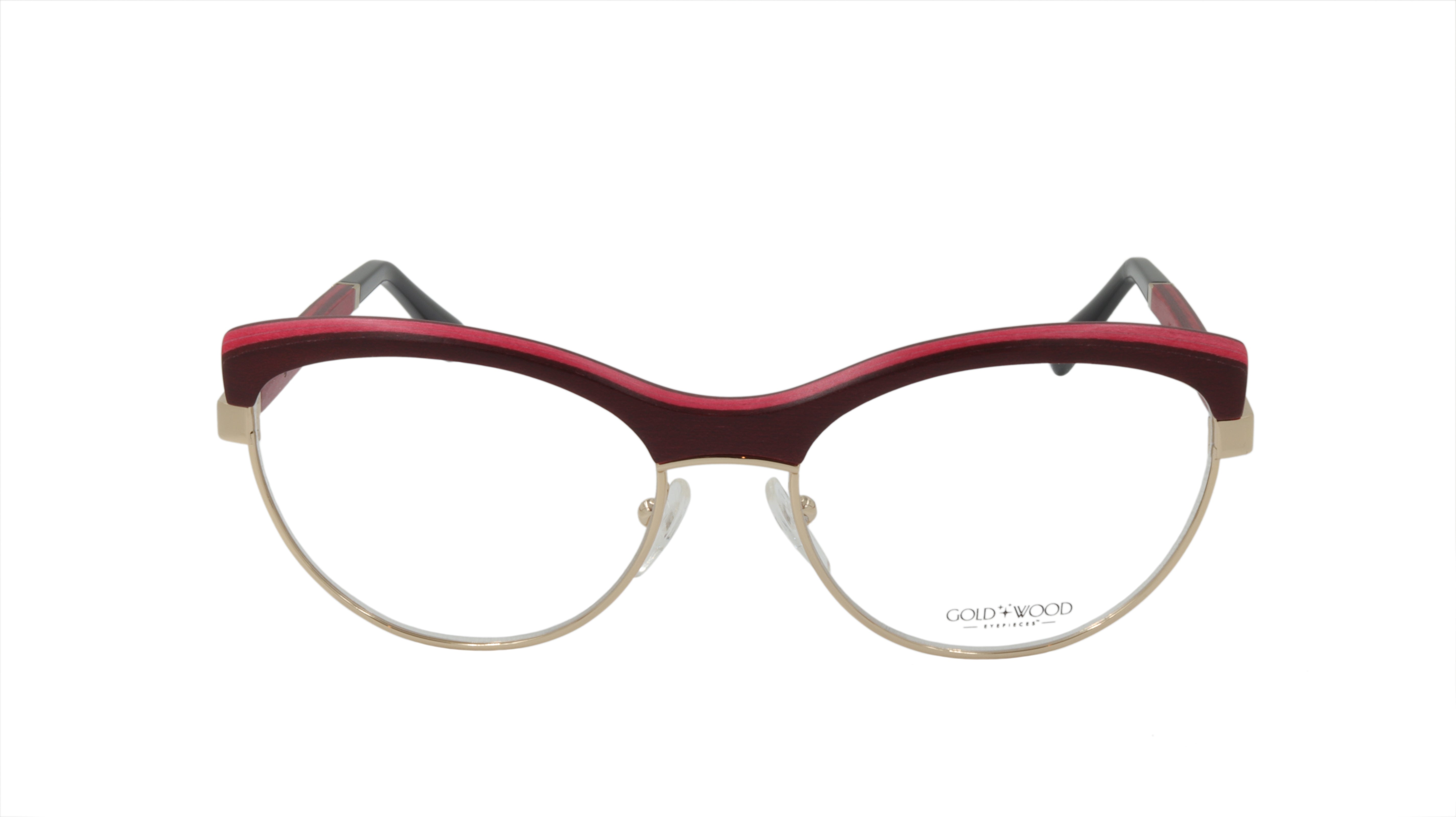 Luxury Gold & Wood Sunglasses with Red Wood Accents - Handcrafted Wooden Frames for Men & Women - Perfect for Outdoor Activities, Beach, and Fashion Statements