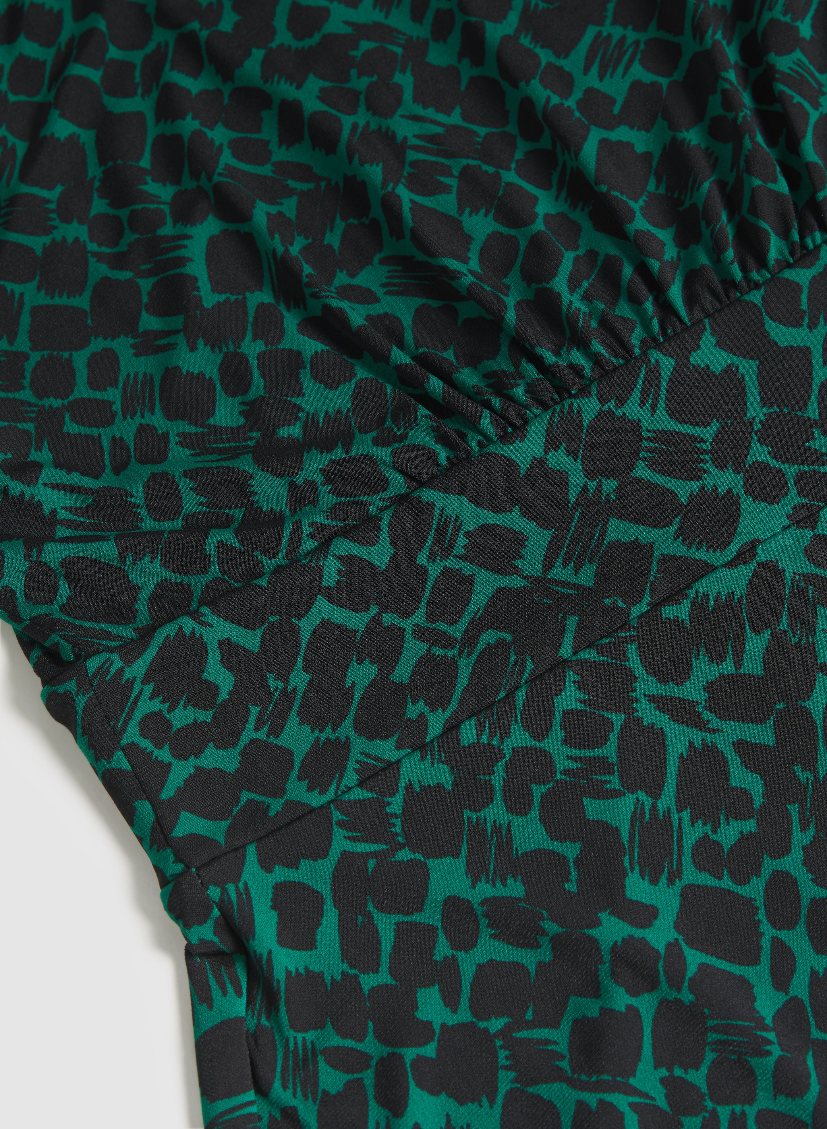 Stylish Abstract Print Midi Dress for Women - Perfect for Casual Outings, Date Nights & Summer Vacations