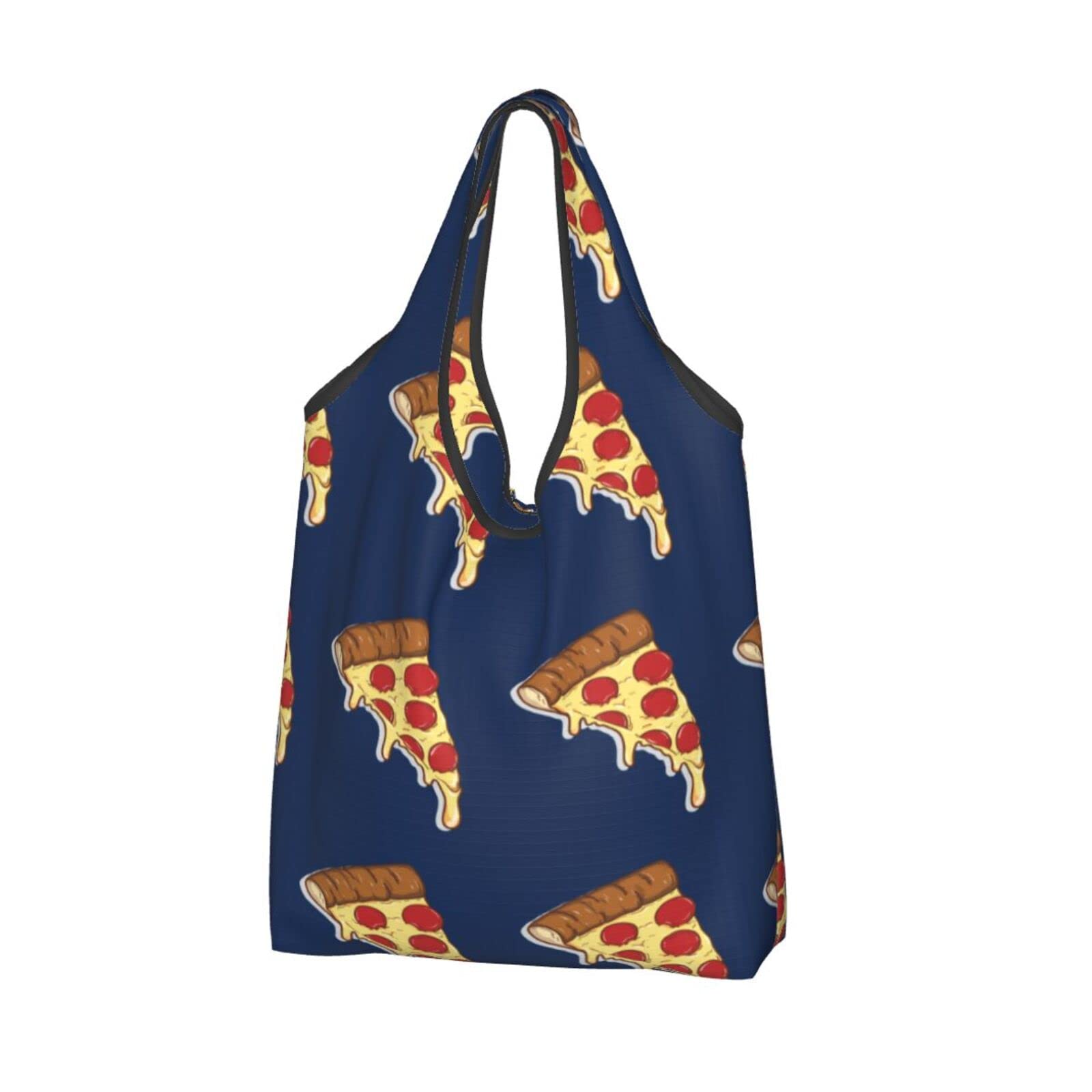 Eco-Friendly Foldable Reusable Shopping Bags - Large Durable Waterproof Grocery Tote with Shoulder Strap | Perfect for Grocery Shopping, Farmers Market & Beach Trips