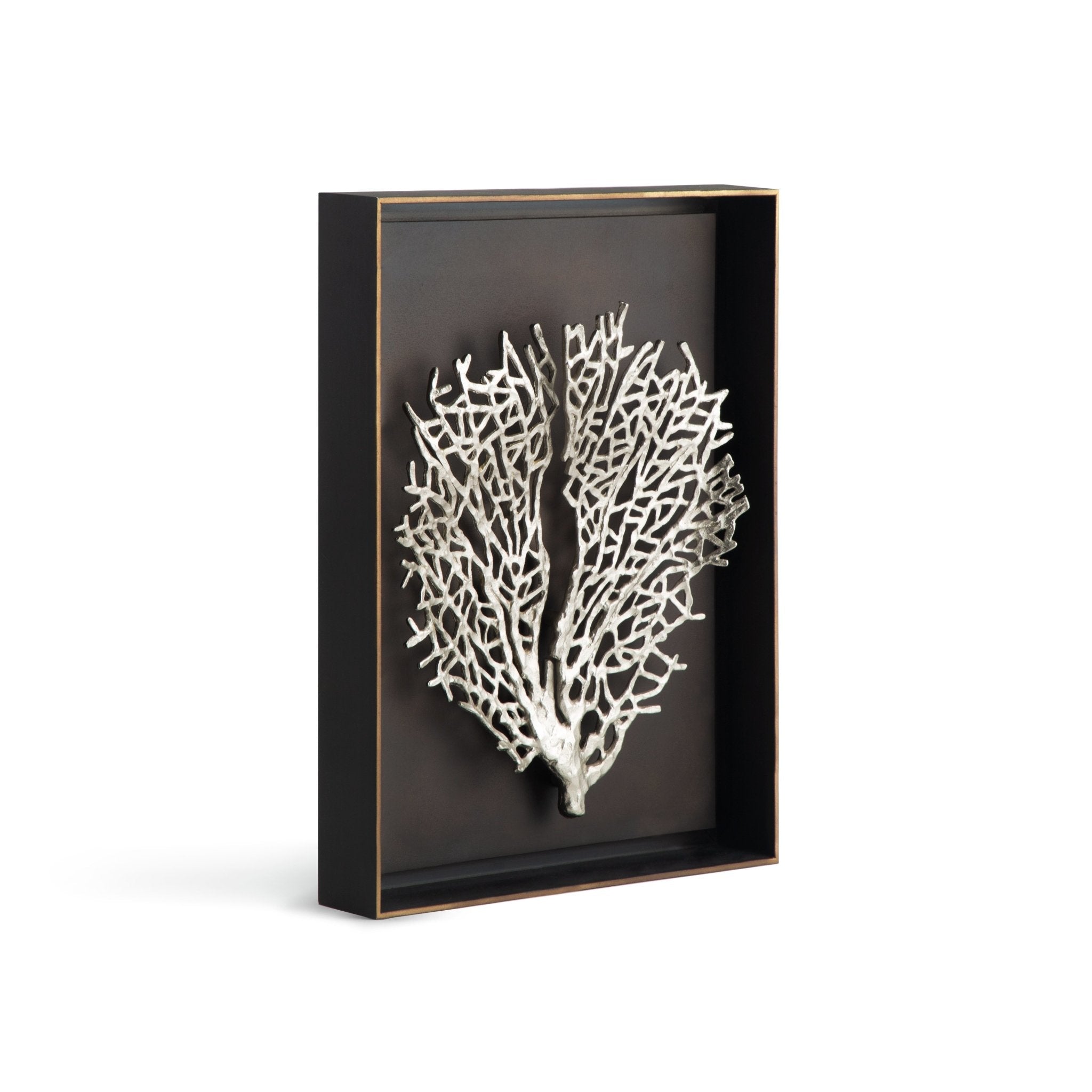 Beautiful Fan Coral Shadow Box - Handcrafted Home Decor for Beach House, Coastal Living Room & Nautical Theme Bedroom