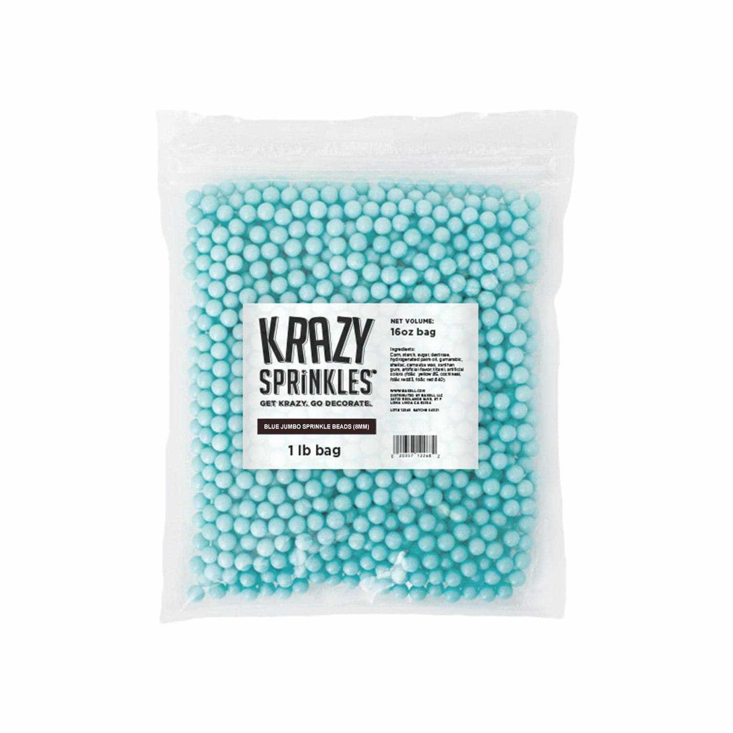 8mm Blue Beads for Jewelry Making - DIY Craft Sprinkles for Bracelets, Necklaces & Home Decor