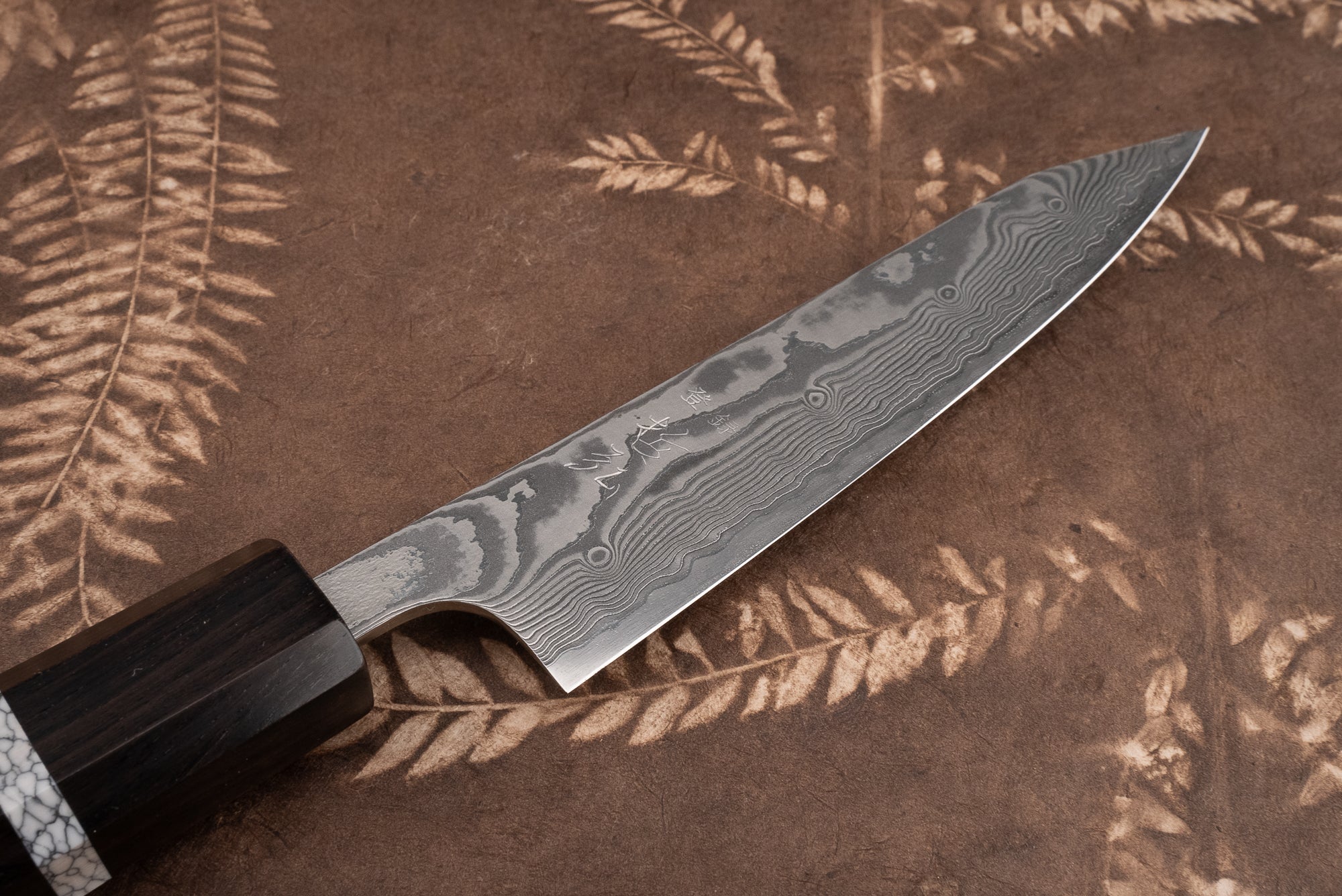 Premium Tetsuhiro SG2 Damascus Kanko Kiritsuke Petty Knife 135mm - Japanese Kitchen Knife for Slicing, Peeling & Precision Cutting - Perfect for Chefs, Home Cooks & Sushi Preparation