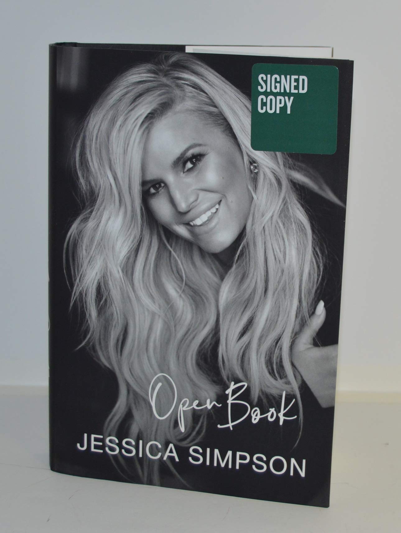 Jessica Simpson Signed 'Open Book: A Memoir' Hardcover First Edition - Collectible Celebrity Autobiography for Fans & Book Lovers