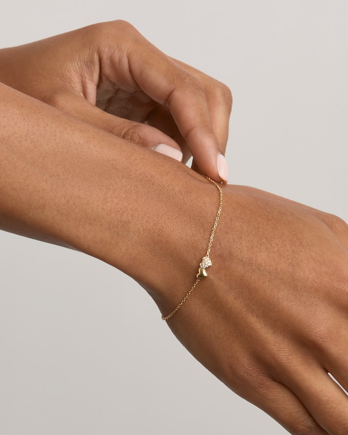 18K Gold Vermeil Always By Your Side Bracelet - Elegant Stackable Jewelry for Women, Dainty Friendship Gift for Her - Perfect for Everyday Wear & Special Occasions