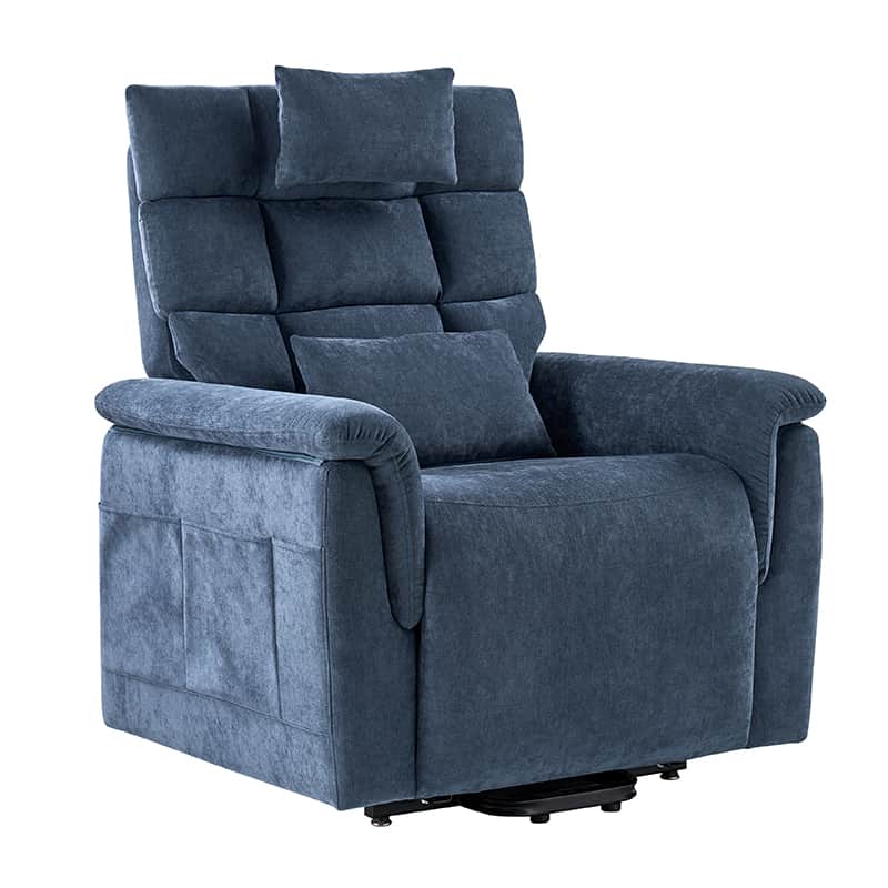Lift Assist Power Recliner Geri Chair with Intense Massage & Heat - Electric Lift Chair for Elderly & Disabled - Perfect for Living Room, Bedroom & Home Care