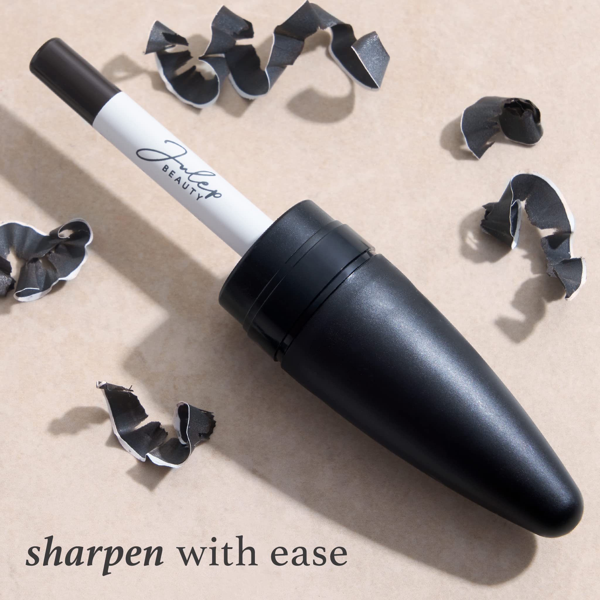 Julep When Pencil Met Gel Sharpenable Longwear Eyeliner - Smoky Taupe Shimmer, Transfer-Proof & Waterproof for All-Day Wear | Perfect for Smokey Eyes, Winged Liner & Everyday Makeup Looks