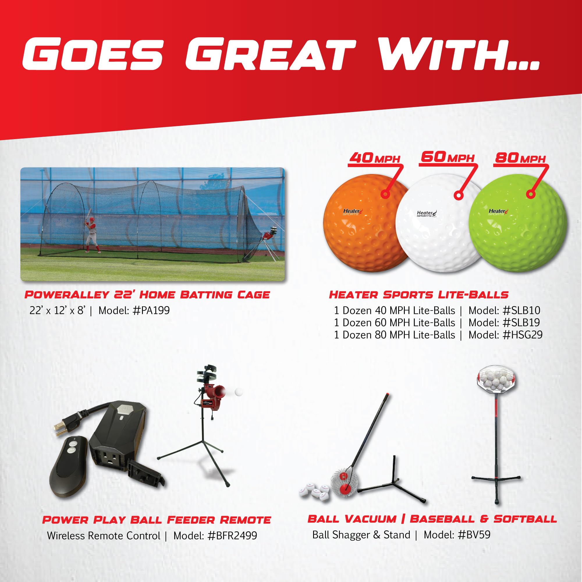Heater Sports Slider Lite 360 Baseball Pitching Machine with Auto Ball Feeder - 360° Precision Training Equipment for Youth & Adults | Perfect for Backyard Practice, Team Drills & Baseball Skill Development
