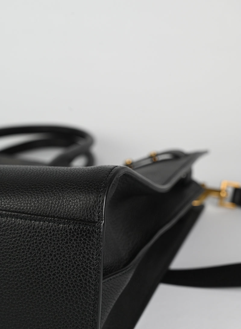 Saint Laurent Sac du Jour Large Black Leather Tote Bag for Women - Luxury Designer Handbag for Work, Travel & Everyday Use