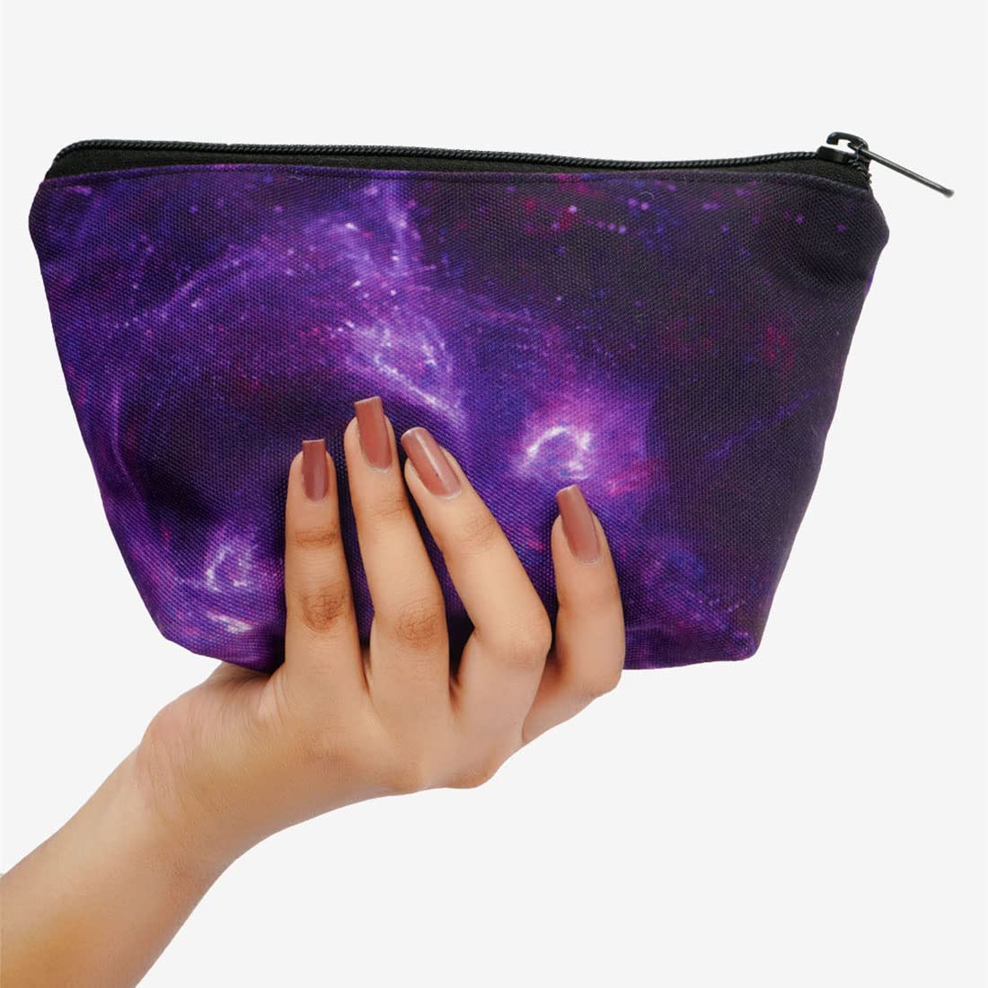 Crazyify 2-Pack Printed Makeup Bags for Travel - Waterproof Cosmetic & Toiletry Pouch Set for Women & Girls - Perfect for Gym, Vacation, and Daily Organizer