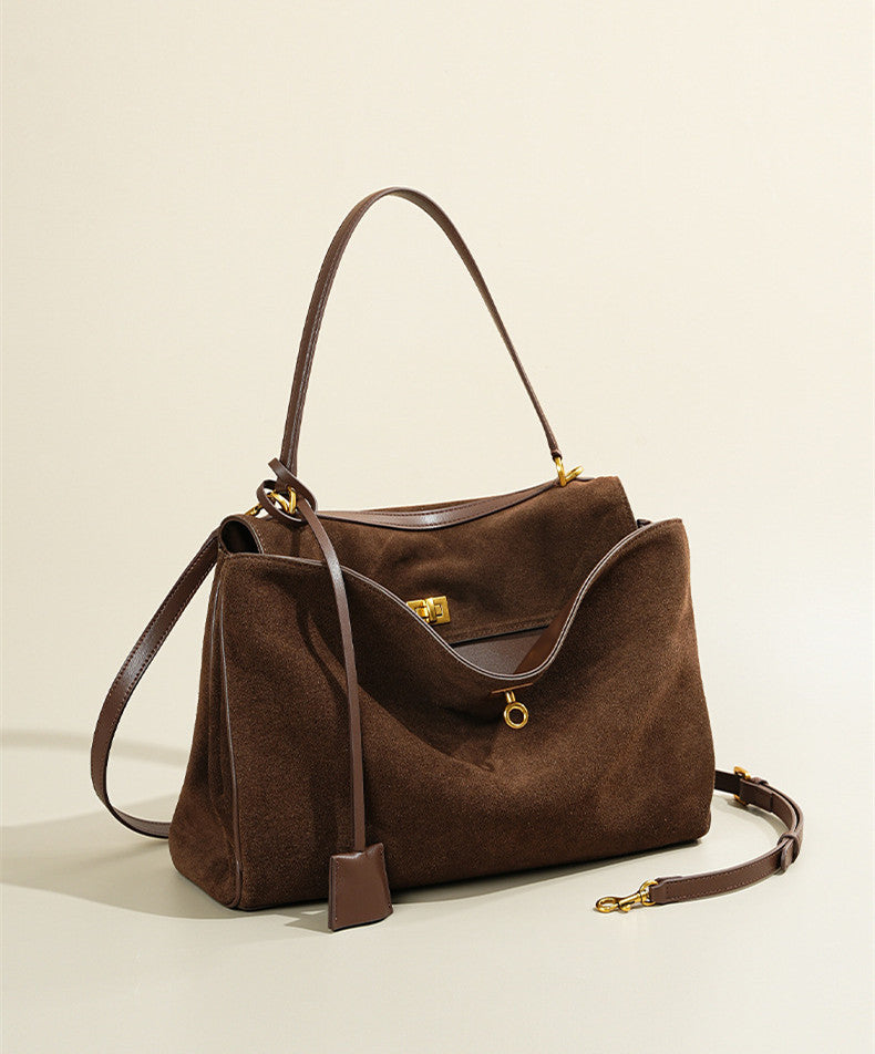 Premium Genuine Leather Shoulder Bag for Women - Fashionable Crossbody Purse with Adjustable Strap - Perfect for Work, Travel & Everyday Use
