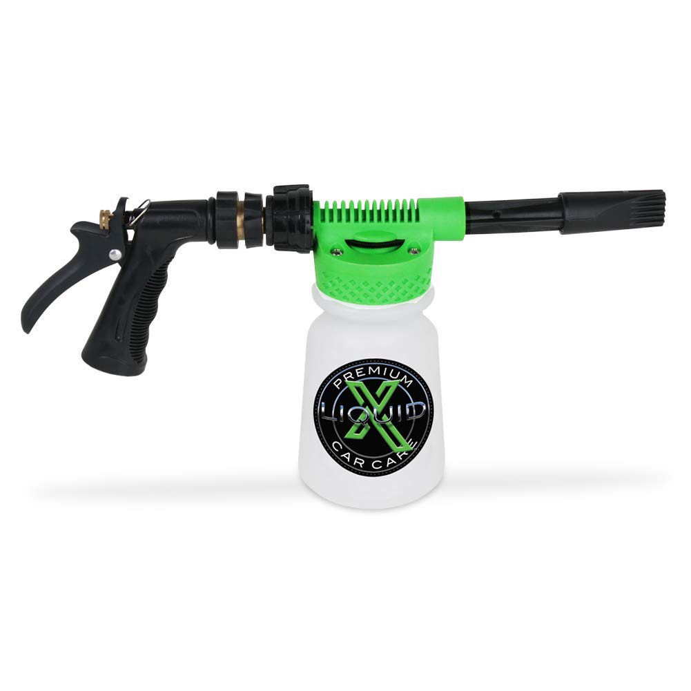 Liquid X Foam Wash Gun for Cars - High Pressure Foam Cannon with Adjustable Nozzle | Compatible with Standard Garden Hose | Perfect for Car Detailing, RV & Boat Cleaning