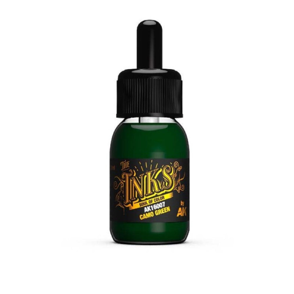 AK Interactive AK16026 The Inks Materials Set - Premium Model Painting Inks for Miniatures, Scale Models & Dioramas - Perfect for Warhammer, Gundam & Military Model Kits