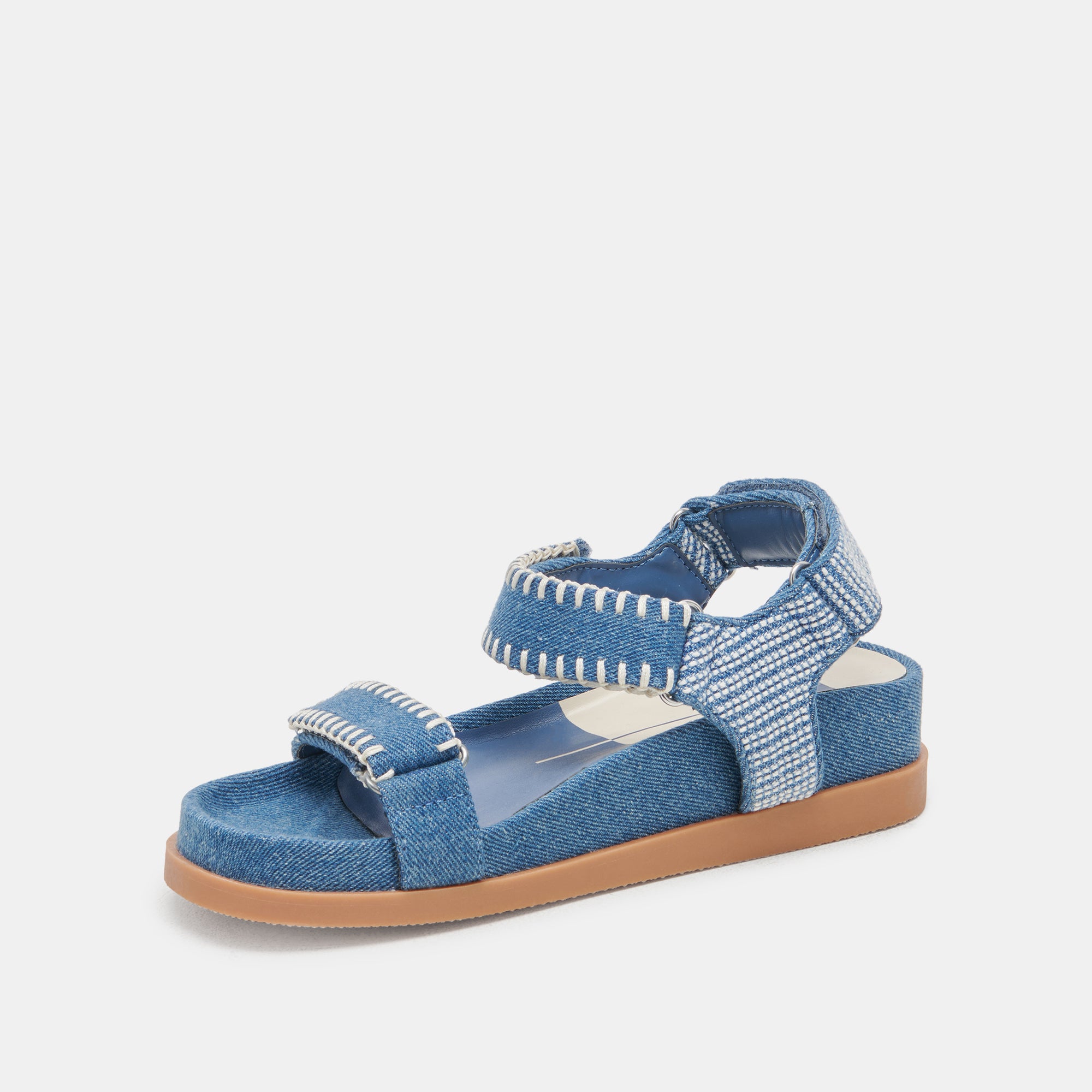 SENORA Women's Blue Denim Sandals - Comfortable Casual Summer Shoes for Beach, Walking, and Outdoor Activities