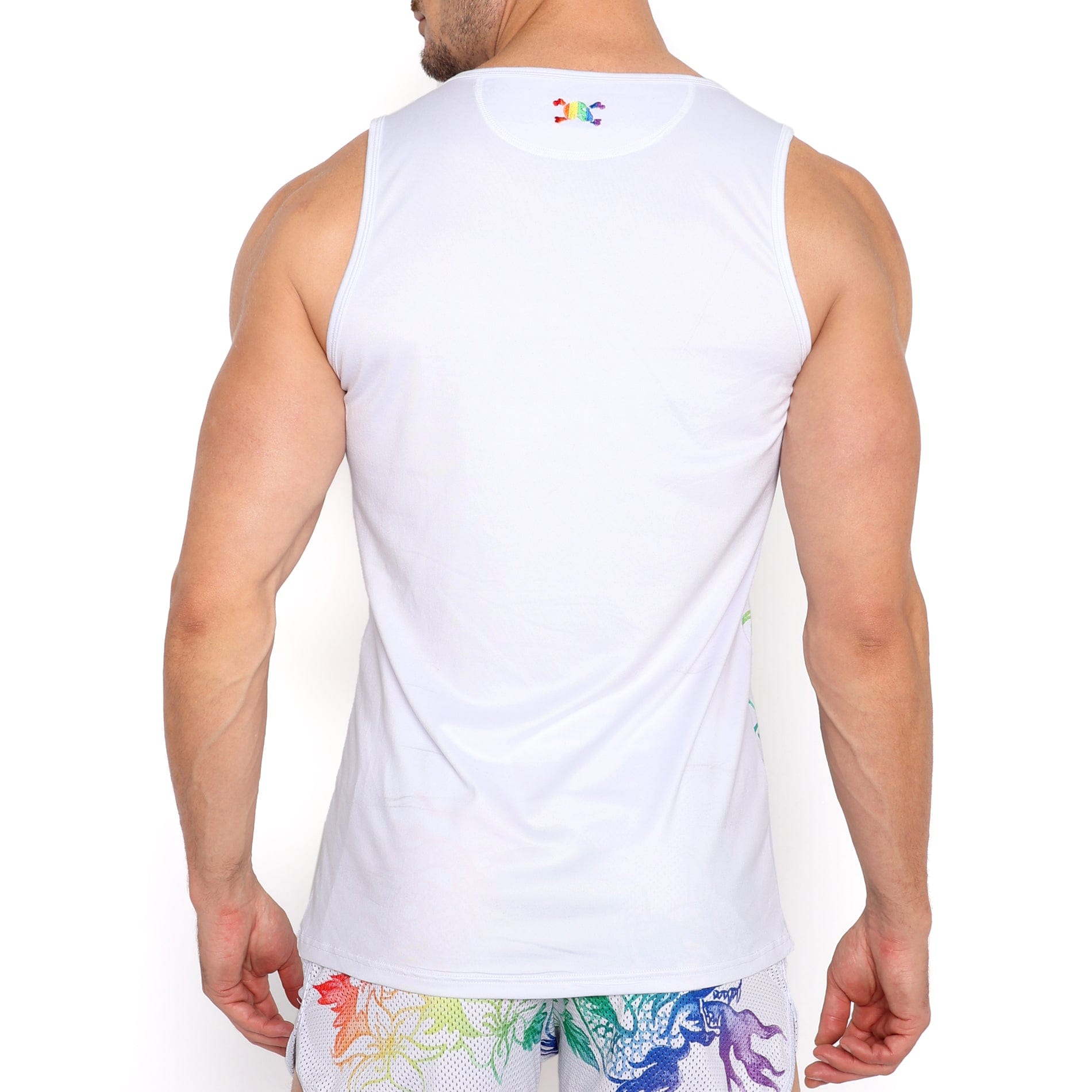 Ombre Japanese Dragon Print Tank Top for Women - Stylish Casual & Streetwear Fashion - Perfect for Summer Outfits, Festivals, and Gym Wear