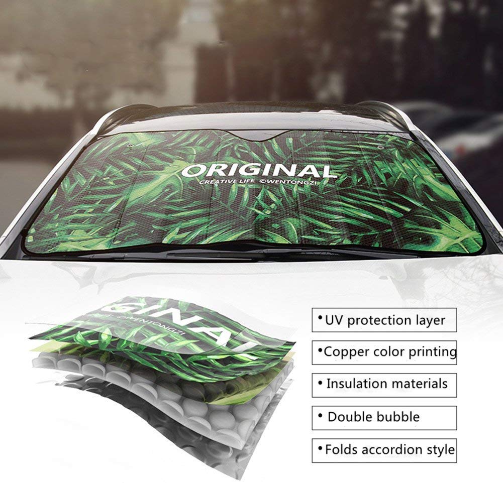 BIGCARJOB 11-Piece Butterfly Print Car Accessories Set - Universal Fit Seat Covers, Floor Mats, Sunshade & More for Style & Protection | Perfect for Sedans, SUVs & Daily Commuting