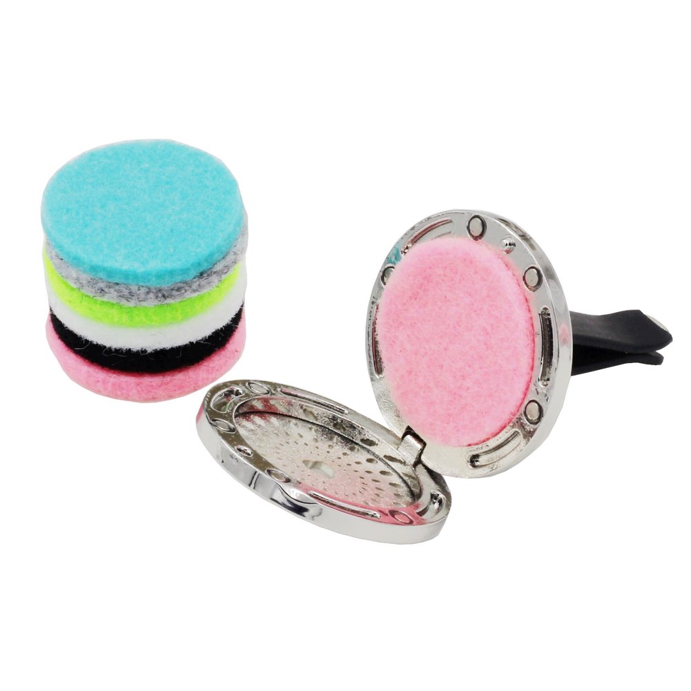 YOYONY Magnetic Car Air Freshener - Aromatherapy Essential Oil Diffuser & Air Purifier with 6 Colorful Felt Refills | Stainless Steel Vent Clip for Cars, Trucks & Vehicles | Perfect Gift for Drivers & Travel Lovers (Cat Paw Design) | Use in Cars, Offices or as Home Fragrance