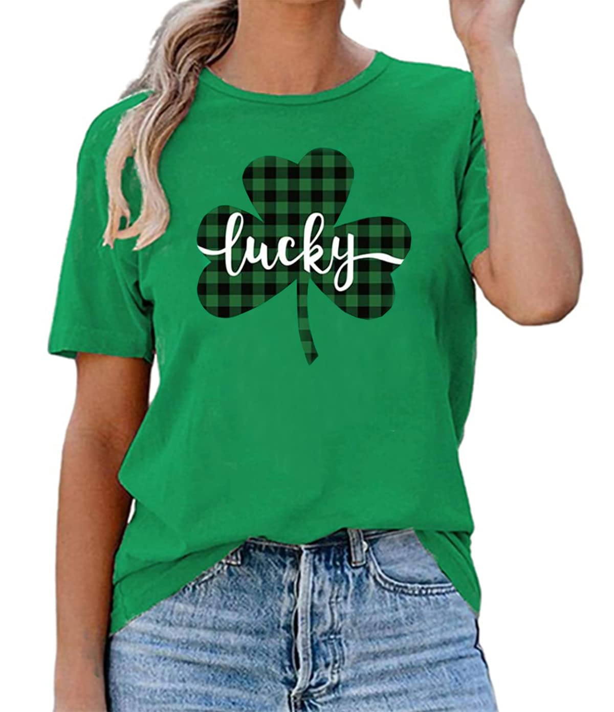 Smile Fish Women's St Patrick's Day Shirt - Soft Cotton Shamrock T-Shirt for Irish Celebration | Perfect for St Paddy's Day Party, Pub Crawl & Irish Festival Outfits