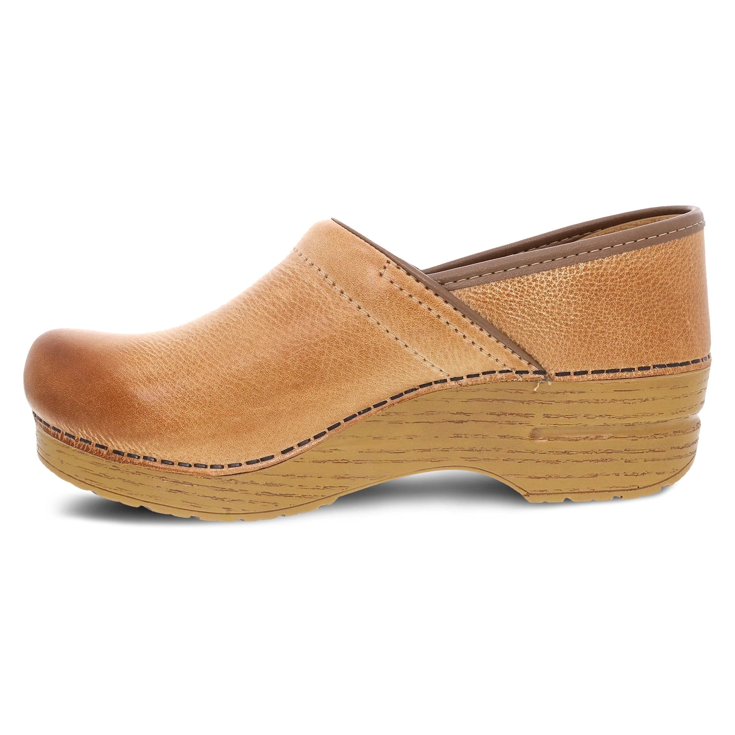 DANSKO Professional Honey Burnished Clogs - Slip-Resistant Work Shoes for Nurses, Chefs & Healthcare Workers - Comfortable & Durable for Long Shifts