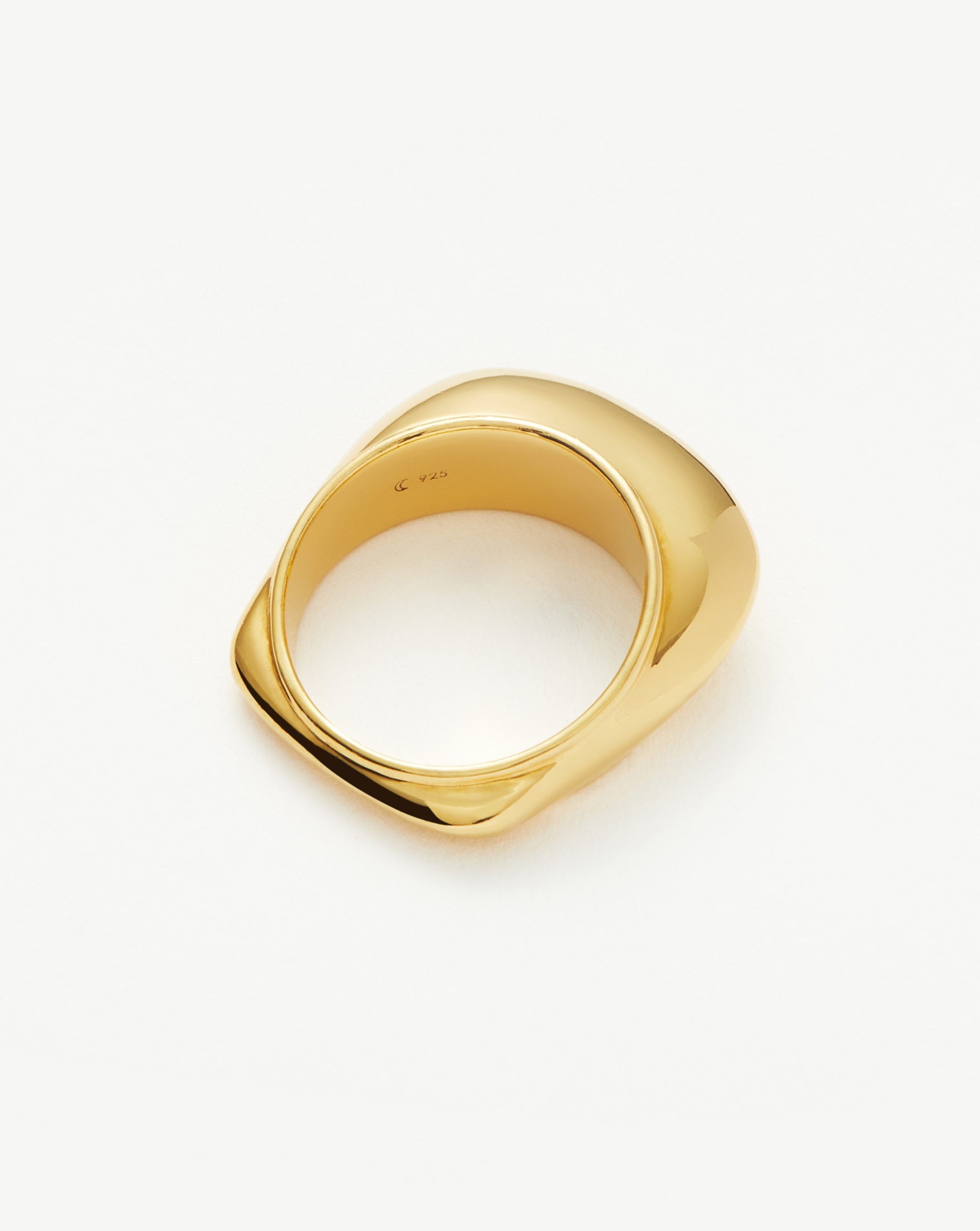 Hera Dome Stacking Ring - 18k Gold Vermeil Stackable Rings for Women | Elegant Layered Jewelry for Everyday Wear & Special Occasions