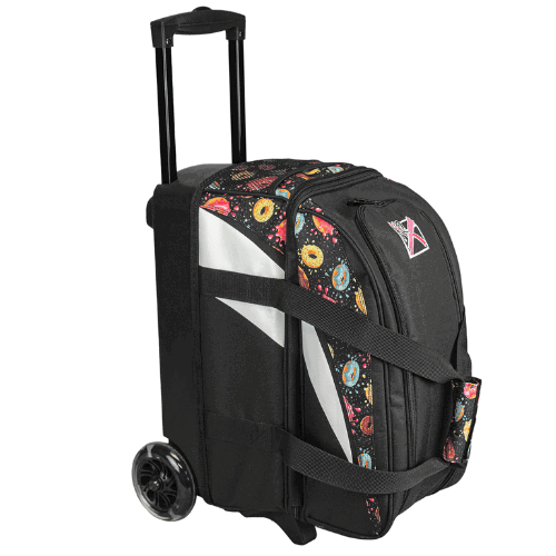KR Strikeforce Cruiser Double Roller Donuts Bowling Bag - Premium Bowling Accessories for League & Tournament Players - Perfect for Bowling Alleys & Sports Clubs