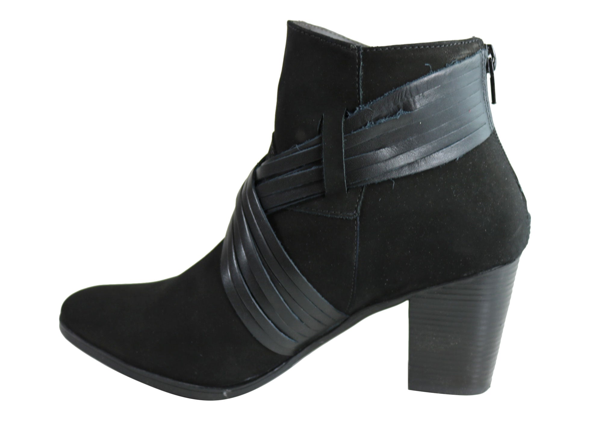 Dazzani Lina Women's Comfort Leather Heel Ankle Boots - Made in Brazil - Stylish & Comfortable Shoes for Work, Party & Everyday Wear