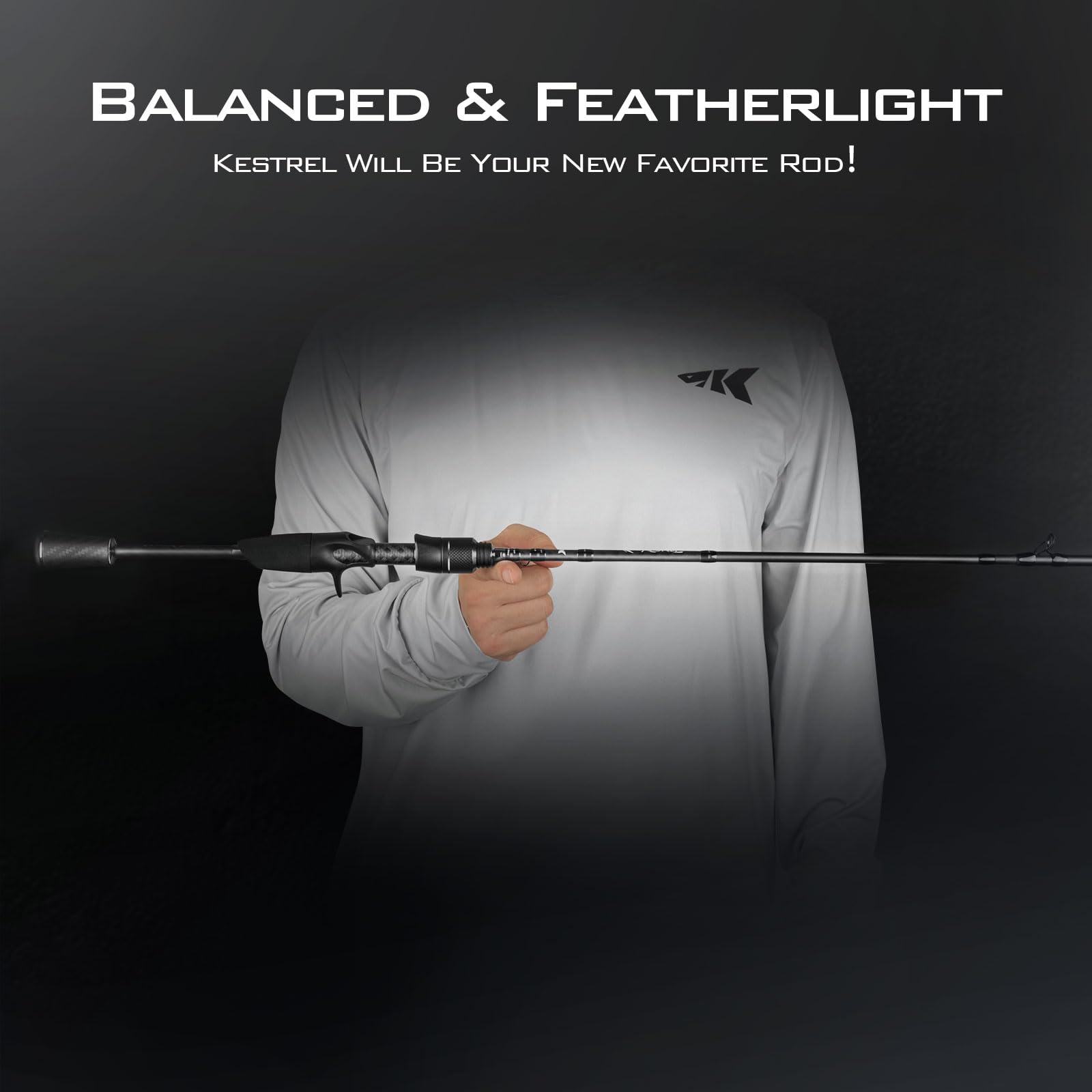 KastKing Kestrel IM8 Graphite Fishing Rod - Light & Ultralight Casting & Spinning Rods (2 & 3 Piece) with American Tackle Guides & Custom EVA Handle - Perfect for Freshwater & Saltwater Fishing, Bass, Trout & Panfish